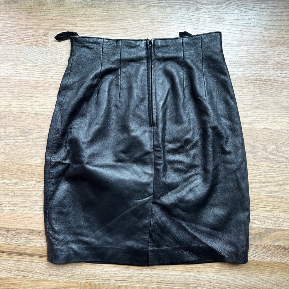 Leather Skirt View 3